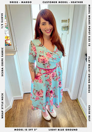 Margo Occasion Floral Print Swing Dress