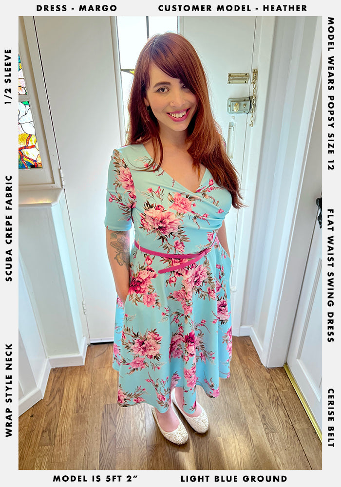 Margo Occasion Floral Print Swing Dress