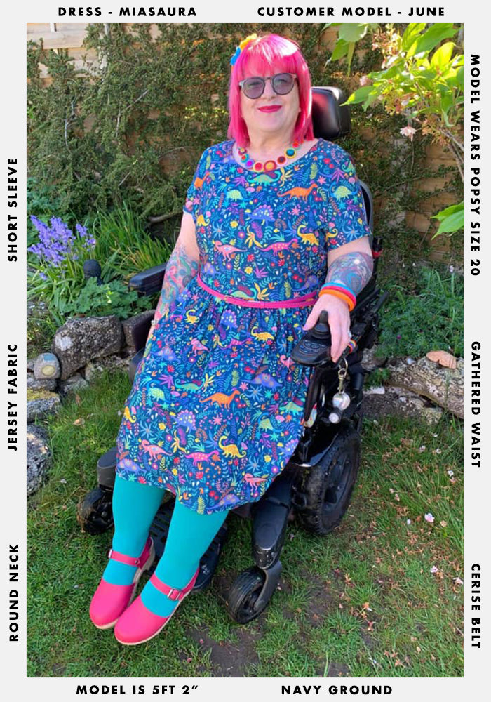 Miasaura Dinosaur Print Dress