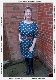 Betty Speckled Chicken Print Dress
