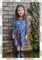 Children's Garden Gnome Print Dress (Adan)