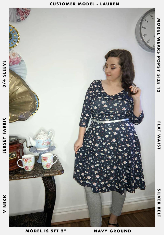 Tilly Tea Pot Print Dress