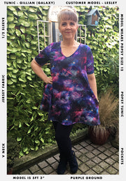 Gillian Galaxy Print Tunic