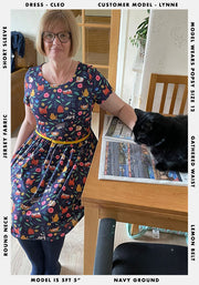 Cleo Cat Print Dress