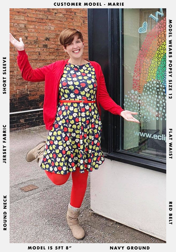 Ada Apple Print Dress