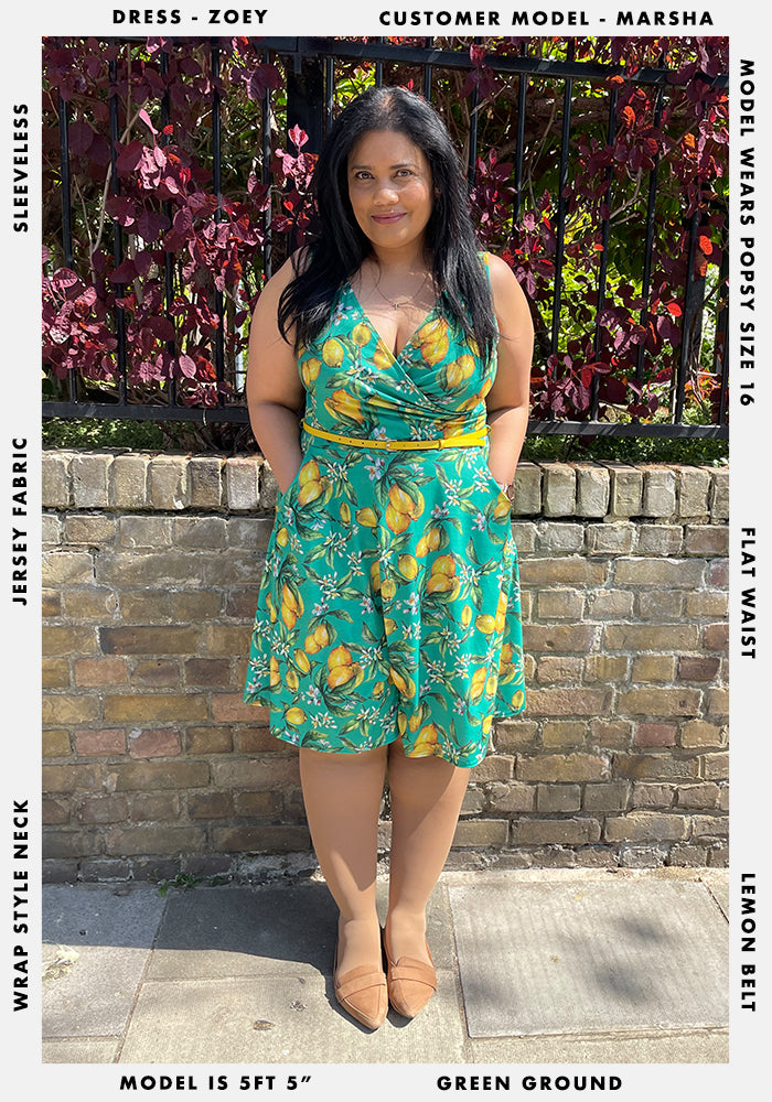 Zoey Lemon Tree Print Dress