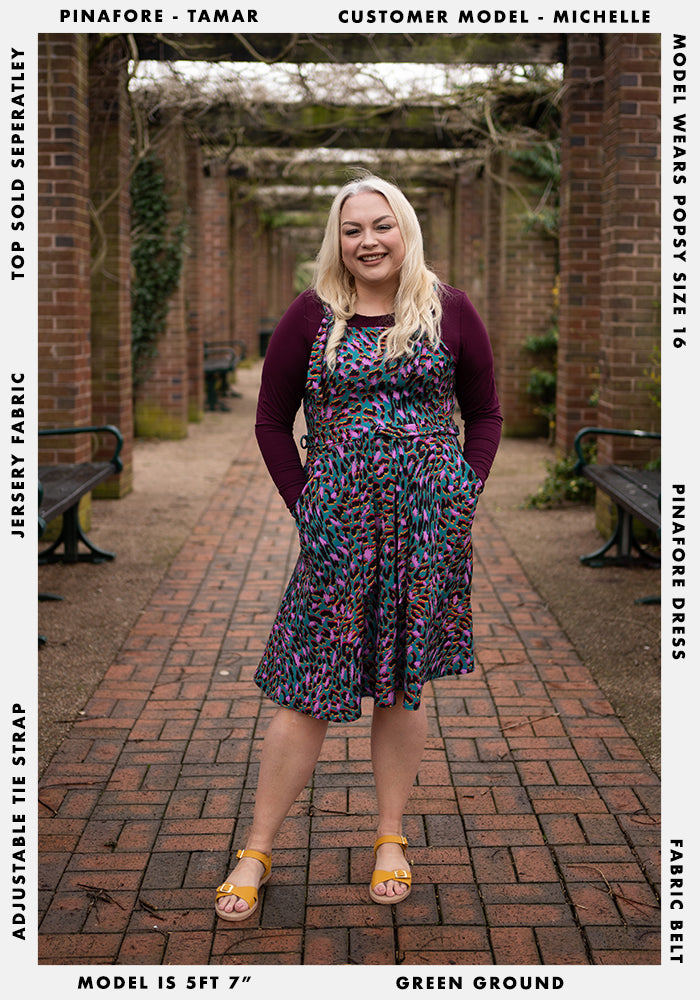Tamar Animal Print Pinafore