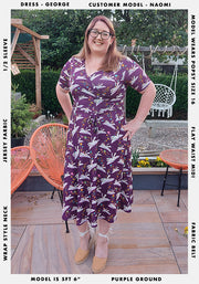 George Story Books Print Midi Dress