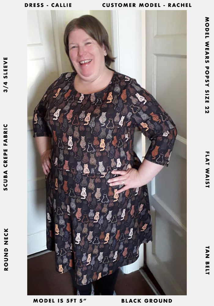 Callie Cat Print Dress