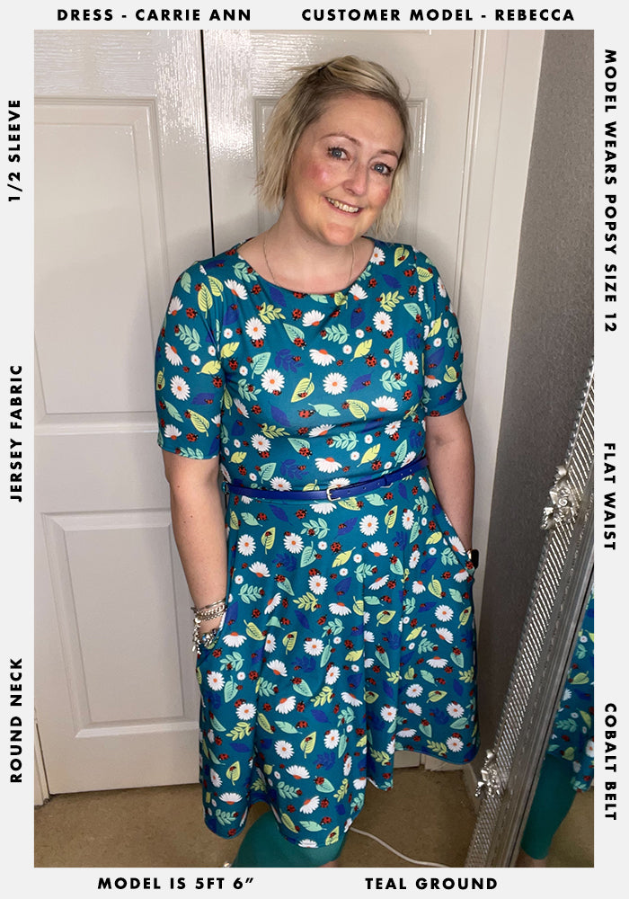 Carrie Ann Ladybird & Leaf Print Dress