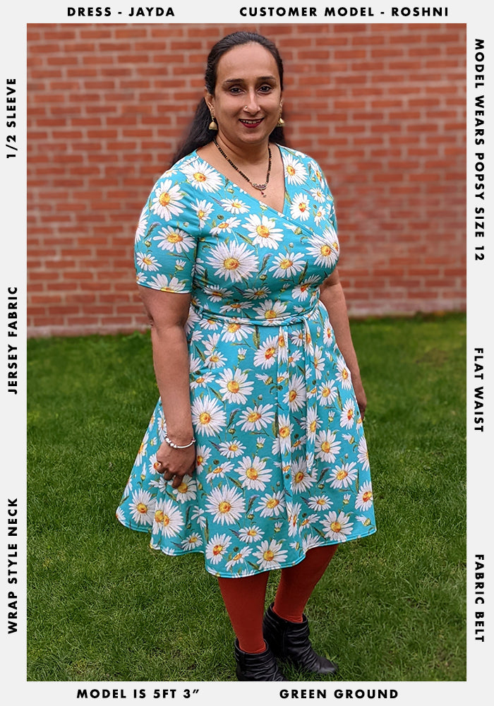 Jayda Daisy Floral Print Dress