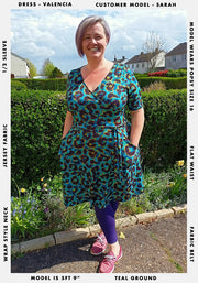 Valencia Blurred Leopard Print Dress
