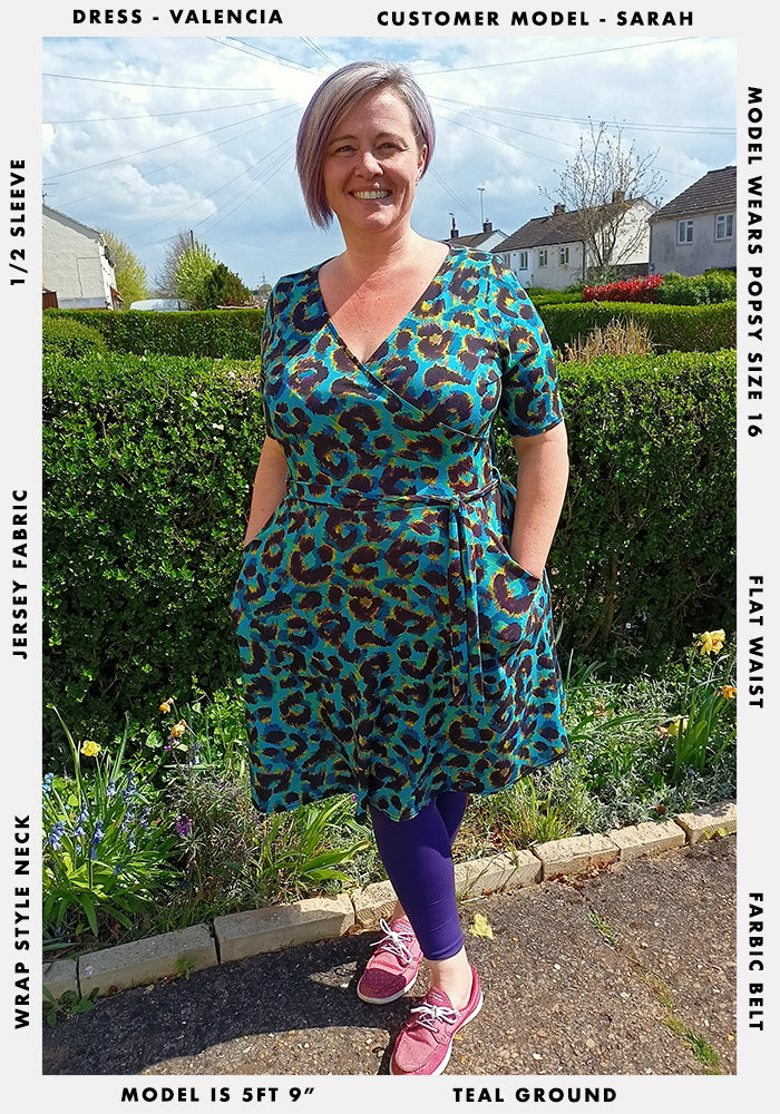 Valencia Blurred Leopard Print Dress