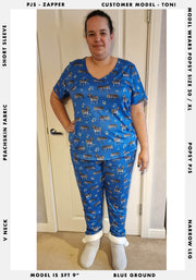 Zapper Roaming Zebra Print Pyjama Set