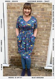 Dolcie Dinosaur Print Dress
