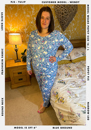Tulip Bunny Garden Print Pyjama Set
