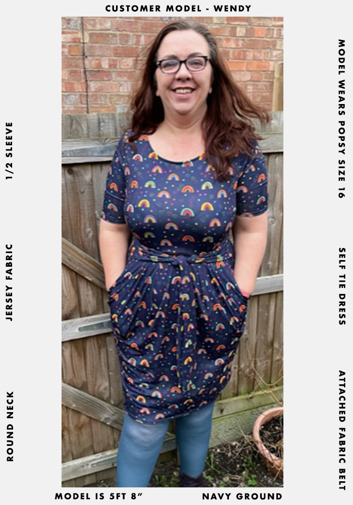 Dima Rainbow Print Dress