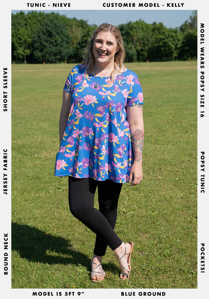 Nieve Blue Floral Tunic