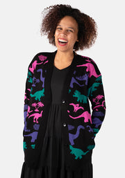 Multicoloured Dinosaur Cardigan