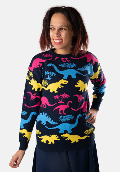 Multi Coloured Dinosaur Jumper