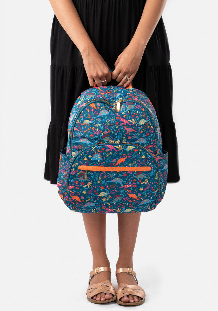Teal Dinosaur Rucksack