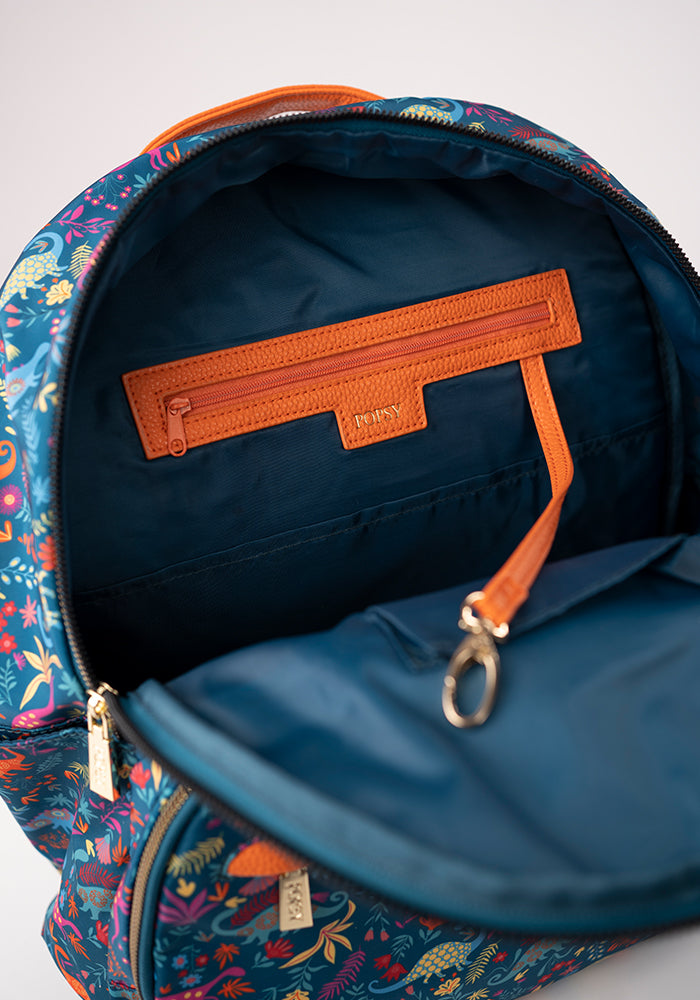 Teal Dinosaur Rucksack