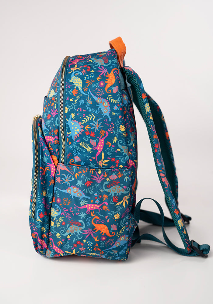 Teal Dinosaur Rucksack