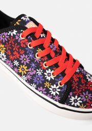 Floral Print Canvas Pumps