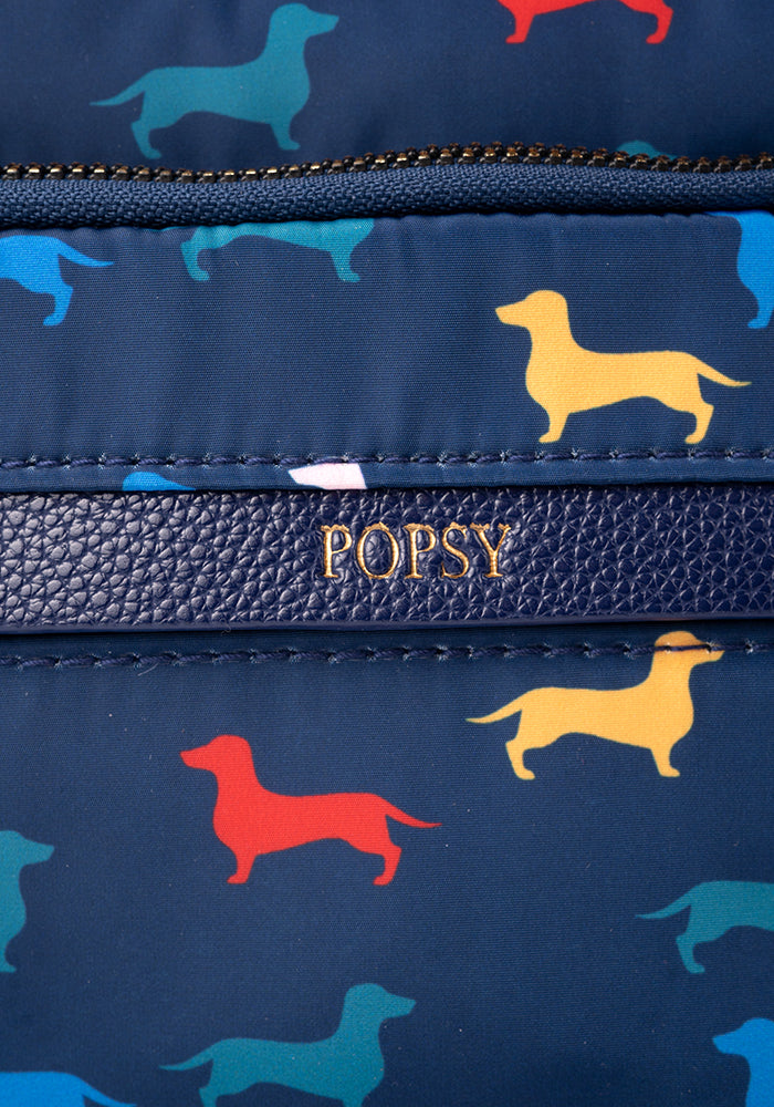 Dog Print Cross Body Bag
