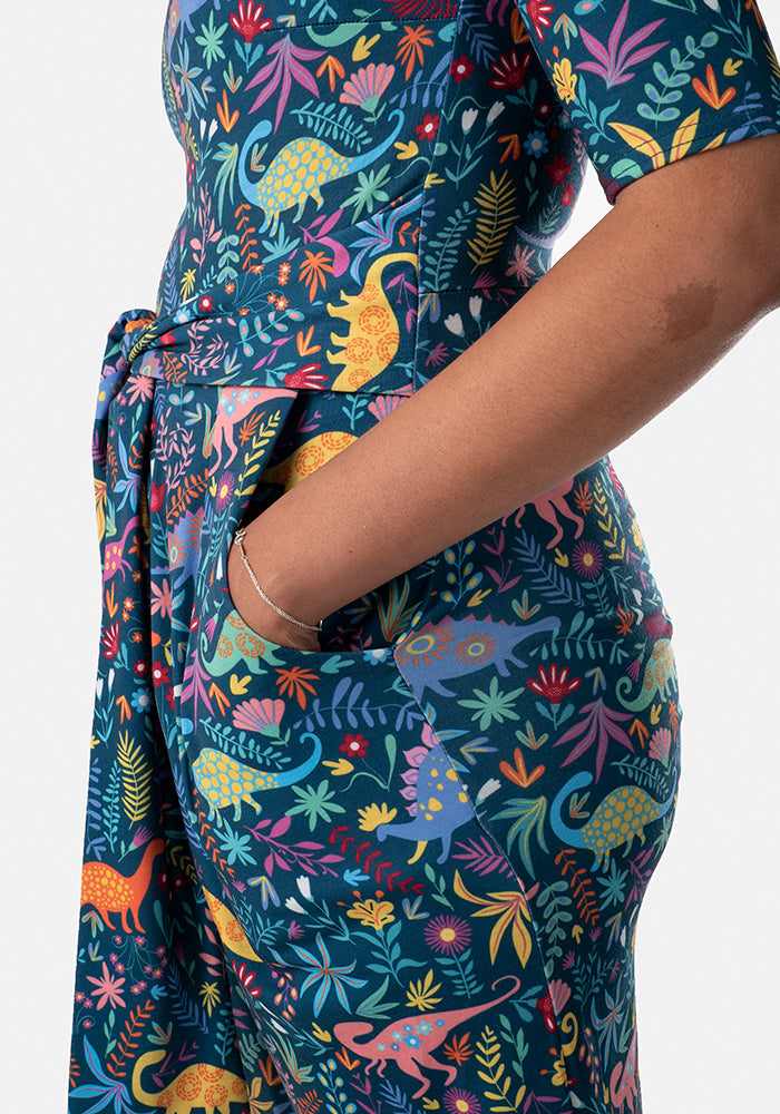 Dolcie Dinosaur Print Dress