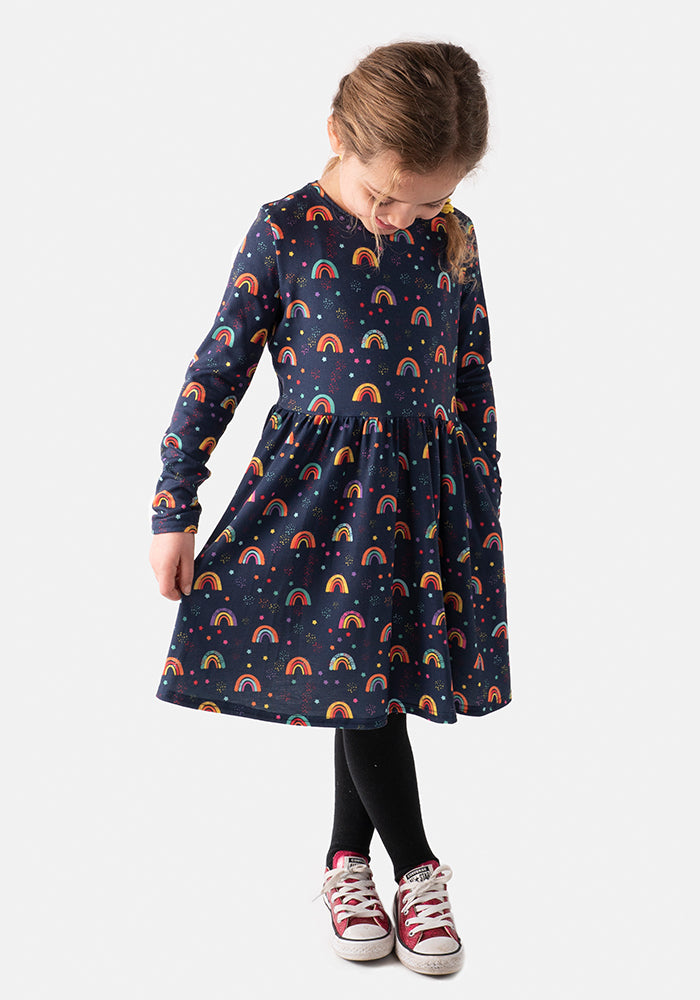 Children's Rainbow Print Dress (Dorothy)