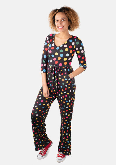 Dotty Multi Coloured Spot Jumpsuit