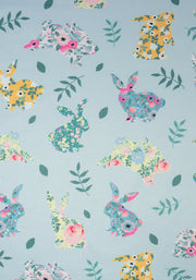 Duchess Blue Floral Bunny Print Pyjama Set