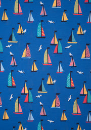 Children's Blue Sailing Boat Print T-shirt (Elliot)
