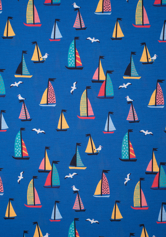 Elliot Blue Sailing Boat Print Dress