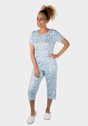 Enya Sailing Boat Print Pyjama Set