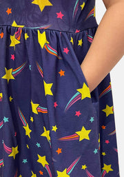Children's Shooting Star Print Dress (Estella)