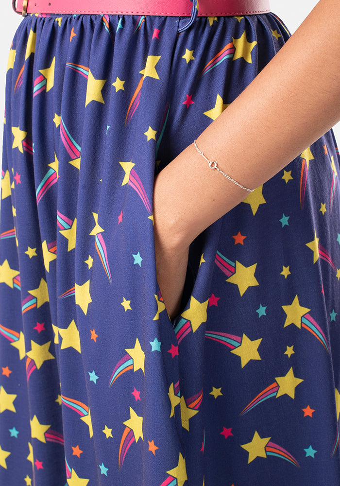 Estella Shooting Star Print Dress