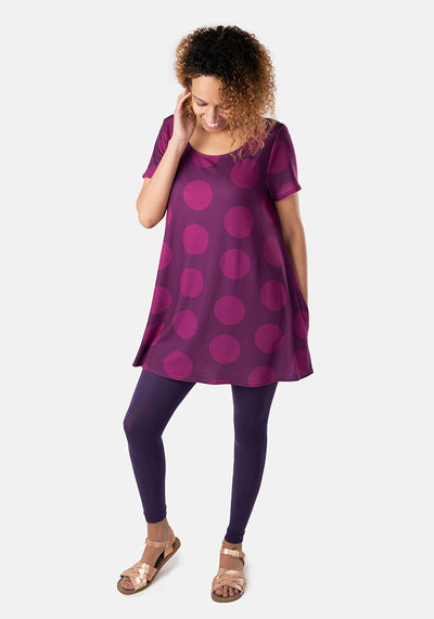 Etta Purple Spot Tunic