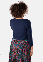 Evita Navy Bolero Jacket