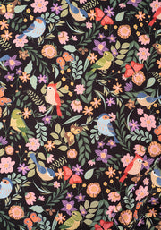 Evilina Floral Bird Print Dress