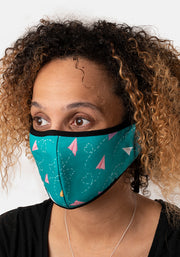 3 Layer Paper Plane Print Reversible Face Cover (Alexa)