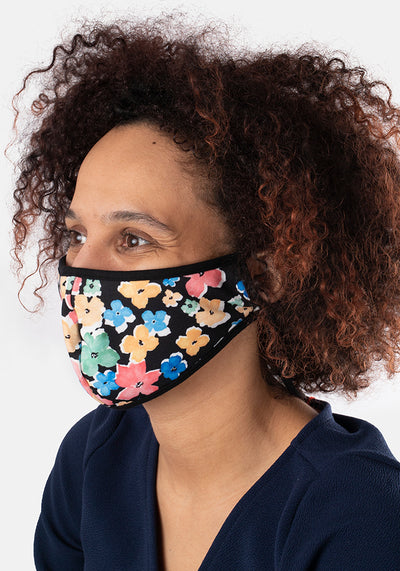 3 Layer Floral Print Reversible Face Cover (Avis)