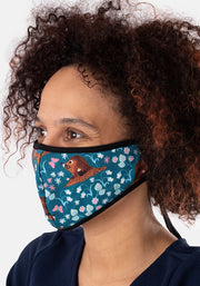 3 Layer Mole Print Reversible Face Cover (Molly)
