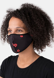 3 Layer Poppy Print Reversible Face Cover (Poppy)