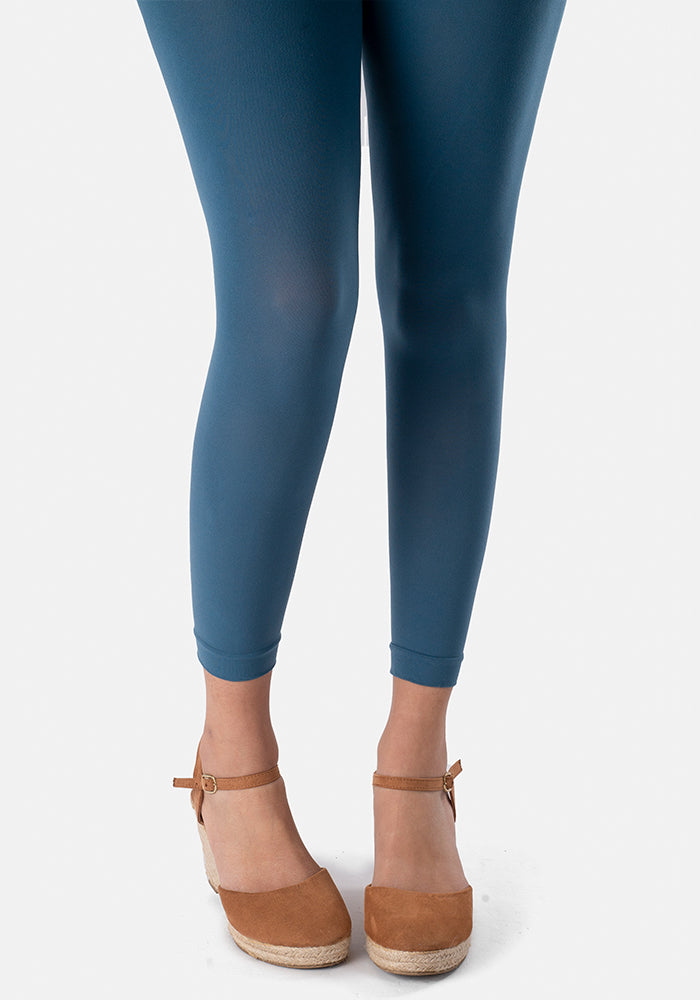 Second angle of 50 Denier Premium Footless Tights (Denim)
