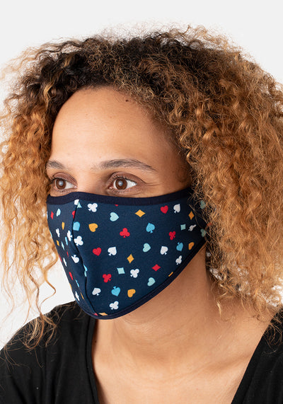 3 Layer Card Sign Print Reversible Face Cover (Queenie)