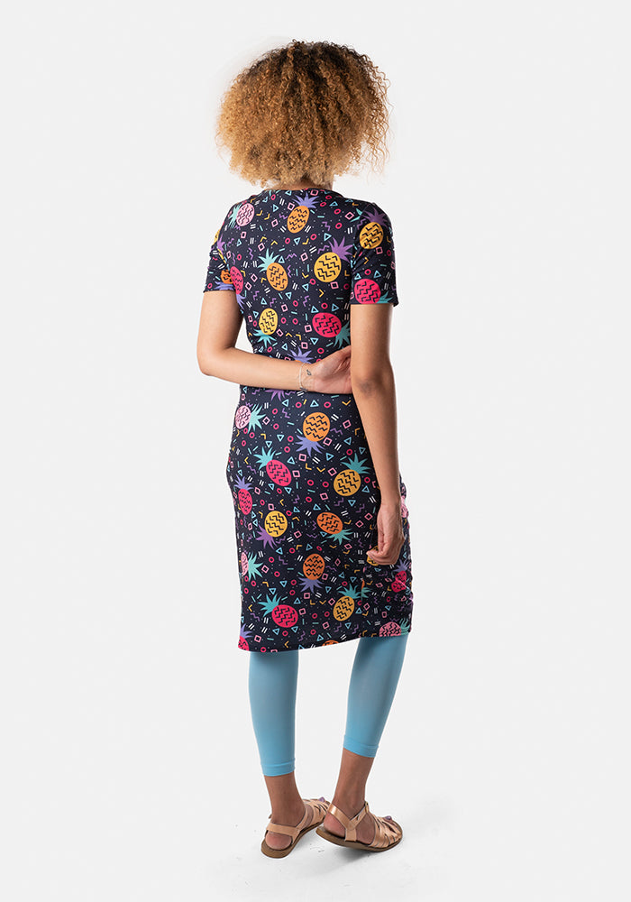 Fay Retro Pineapple Print Dress