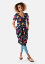 Fay Retro Pineapple Print Dress