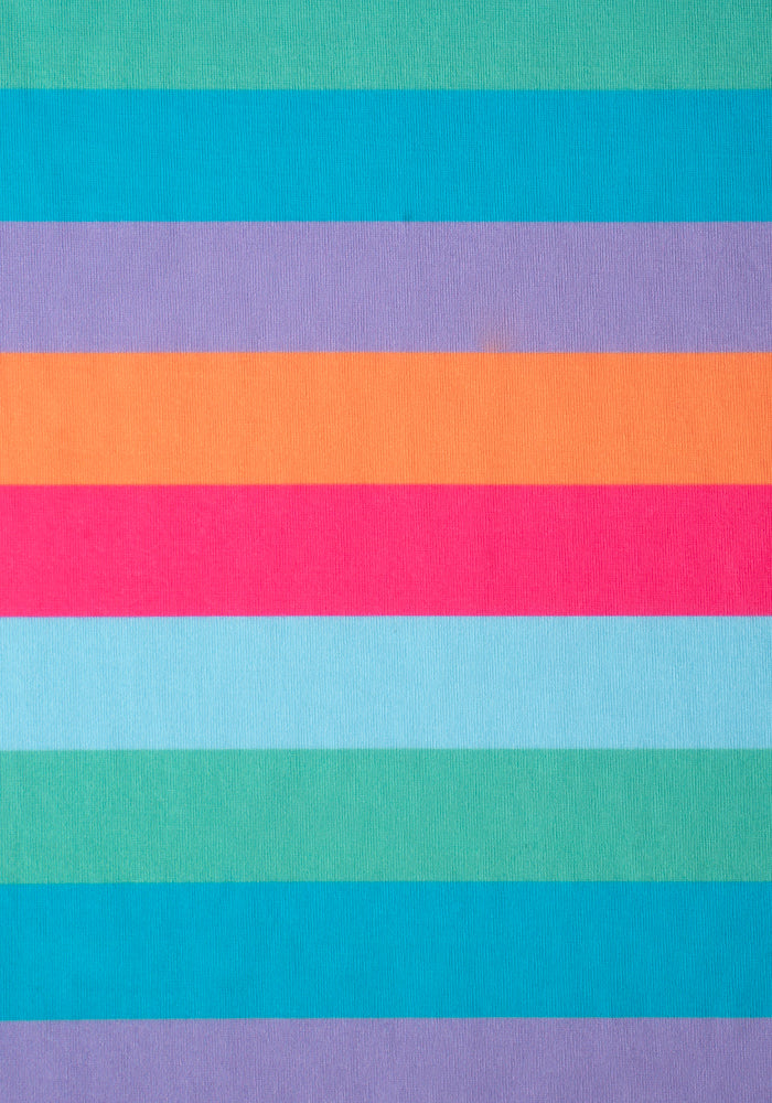 Felicia Rainbow Stripe Print Dress